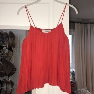 spaghetti strap silk top